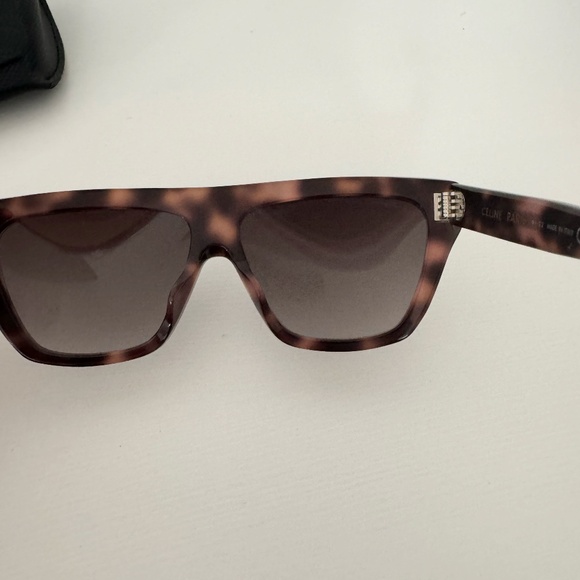 Celine Tortoiseshell Shield Sunglasses - Picture 4 of 10
